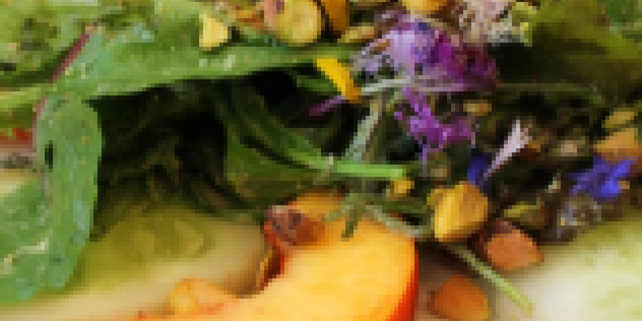 Edible flower garnish