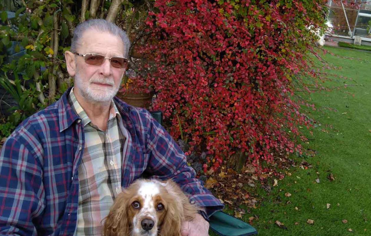 Colin Stirling with his dog