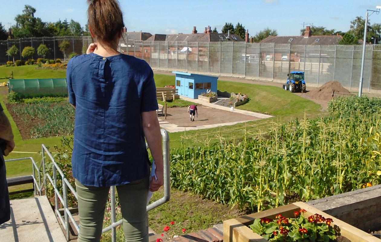 garden at HMP Dumfries