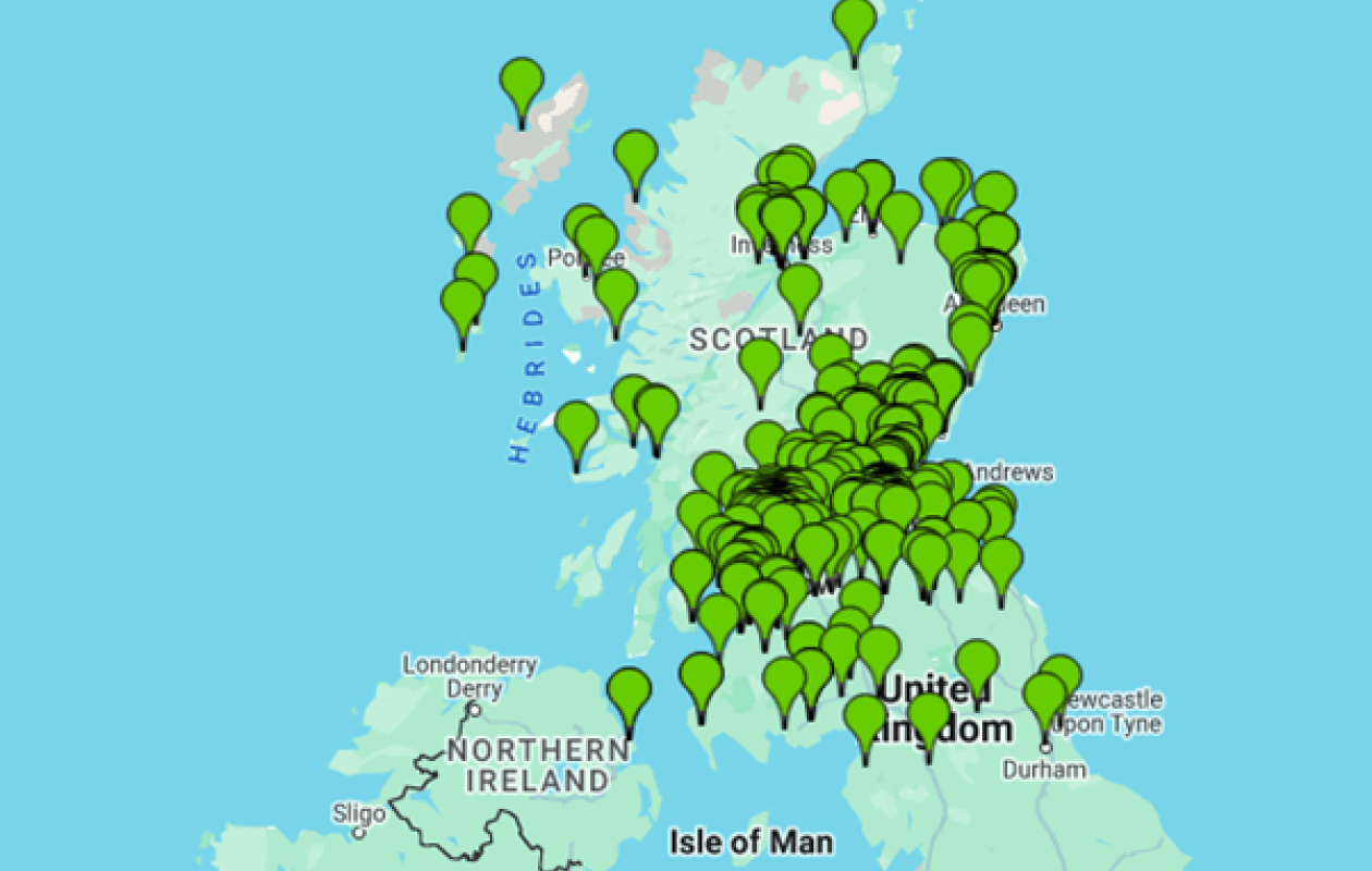 Map of Therapeutic Horticulture Projects