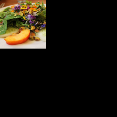 Edible flower garnish